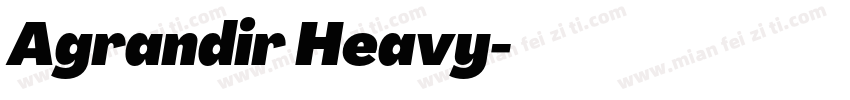 Agrandir Heavy字体转换